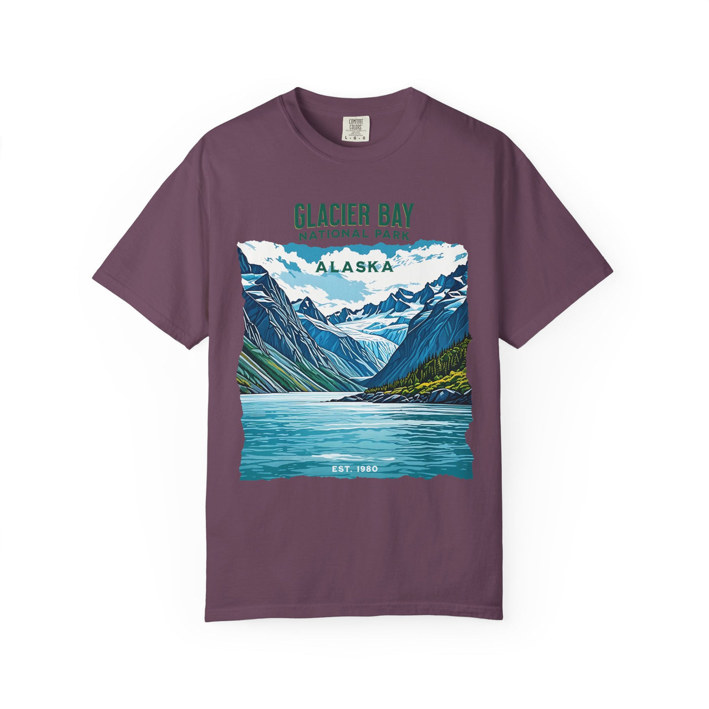 Glacier Bay National Park Tee Alaska, Nature Lover Shirt, Glacier Bay Graphic T-Shirt, Summer Adventure Top, Travel Souvenir Tee