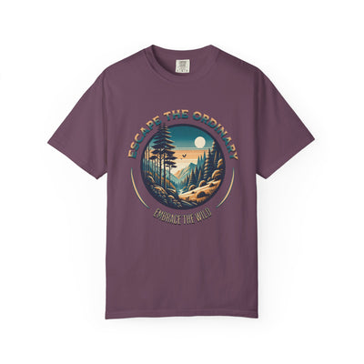 Escape the Ordinary T-shirt, Unisex Casual Tee, Outdoor Adventure Shirt, Nature Lover Gift, Relaxed Fit Tee, Eco-Friendly Apparel