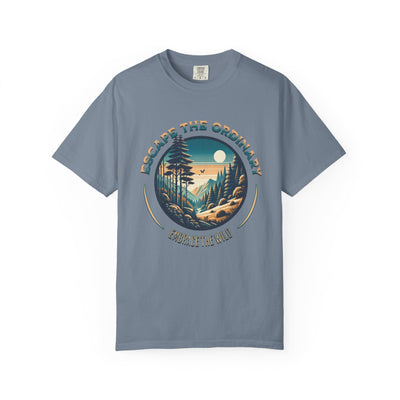 Escape the Ordinary T-shirt, Unisex Casual Tee, Outdoor Adventure Shirt, Nature Lover Gift, Relaxed Fit Tee, Eco-Friendly Apparel