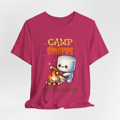 Camp S'mores Short Sleeve Tee for Outdoor Lovers