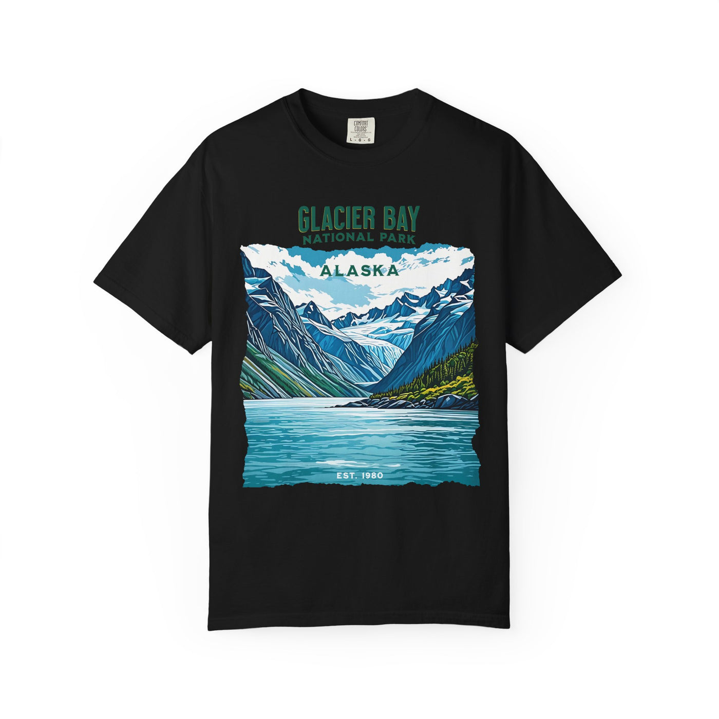 Glacier Bay National Park Tee Alaska, Nature Lover Shirt, Glacier Bay Graphic T-Shirt, Summer Adventure Top, Travel Souvenir Tee