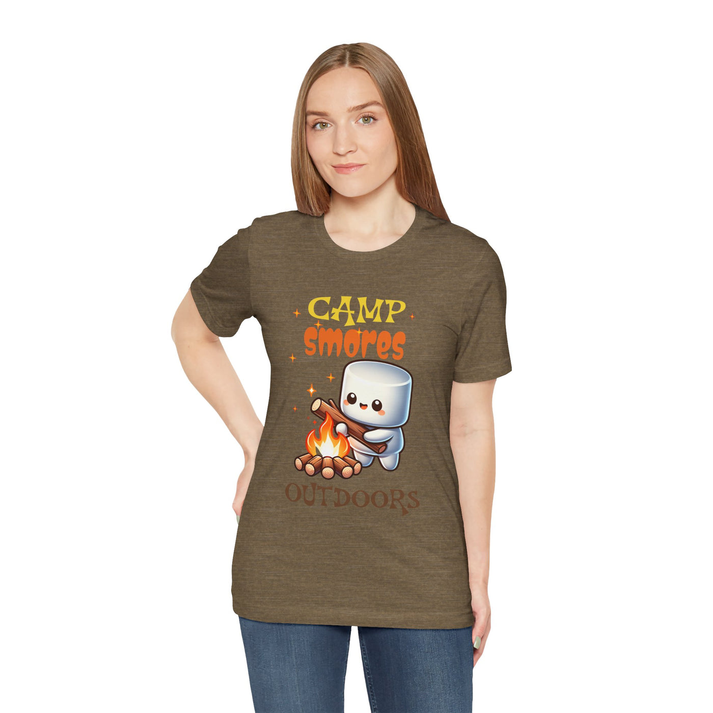 Camp S'mores Short Sleeve Tee for Outdoor Lovers