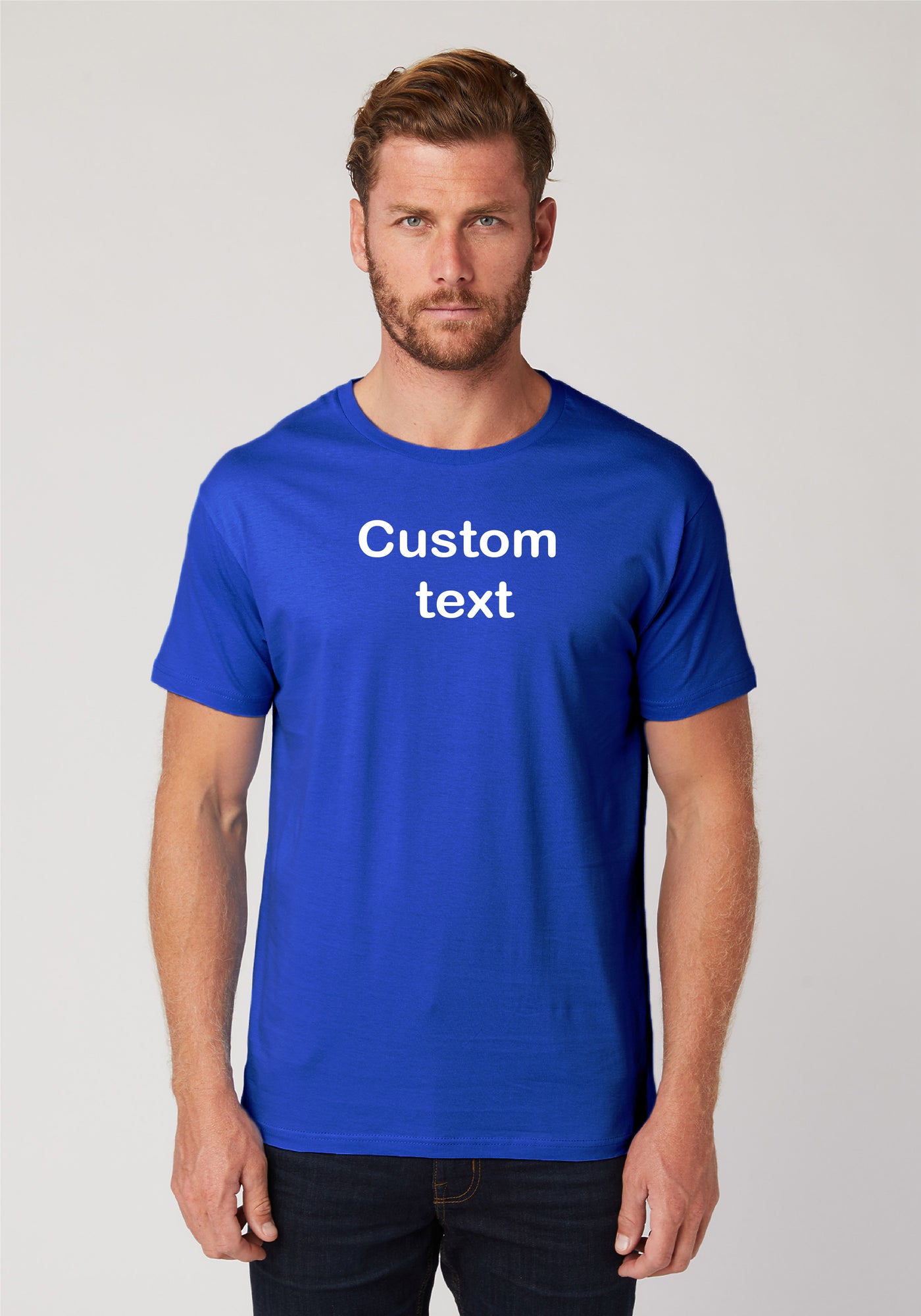 Unisex Short Sleeve T-shirt with Personalized Custom Text